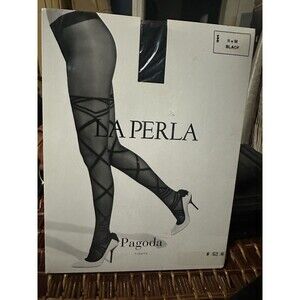 La Perla Pagoda Tights Black Size II / M Hosiery